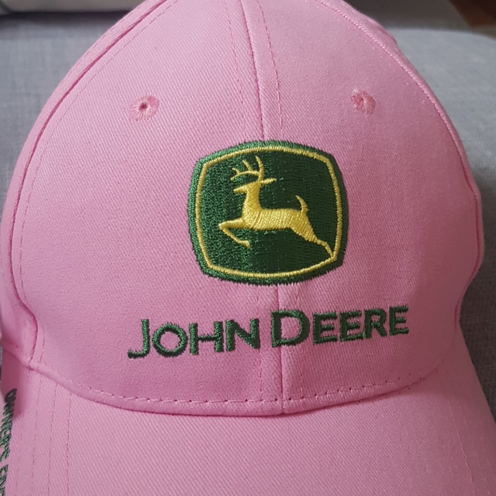 Pink Bassball Hat John Deere